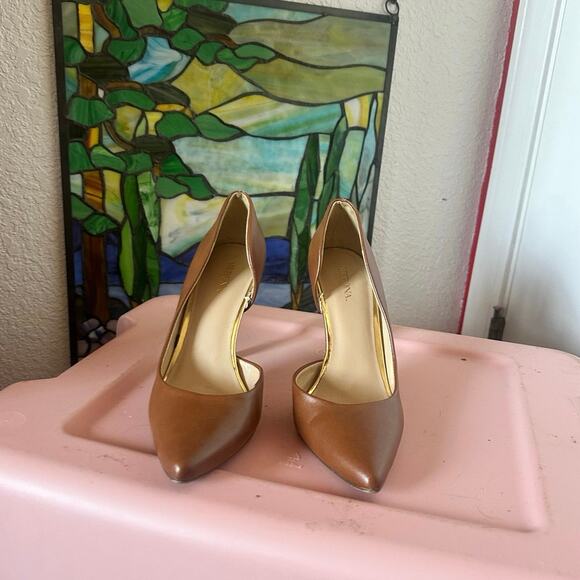 merona brown pointed stiletto heels shoes - Picture 2 of 4